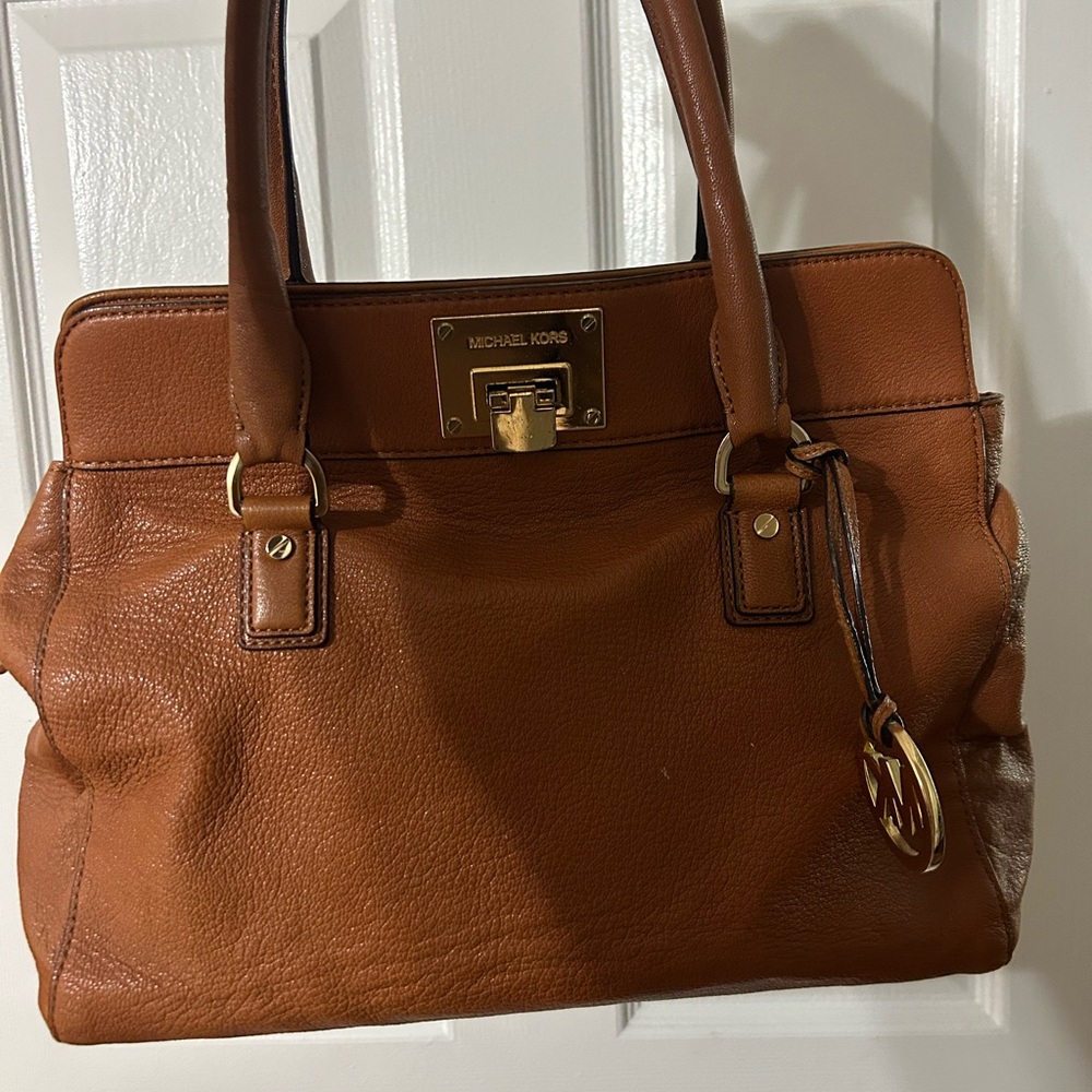 Michael Kors Tan Leather Satchel